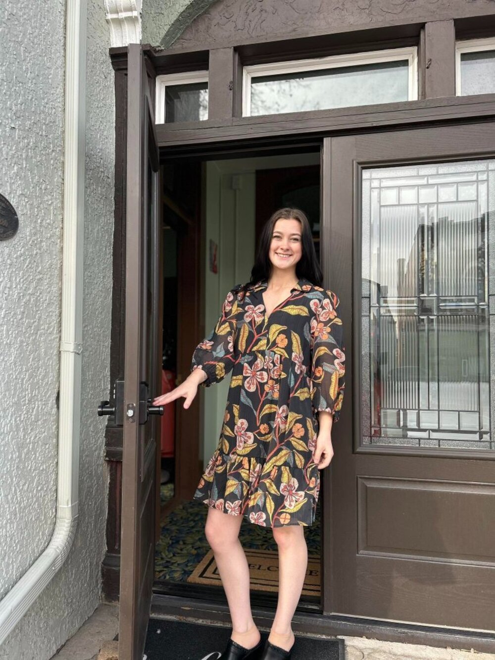 Adorable Midi Floral Dress